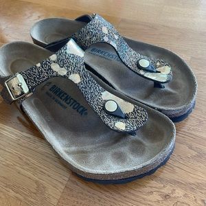 Birkenstock Gizeh sandals - Gold Metallic Size 39